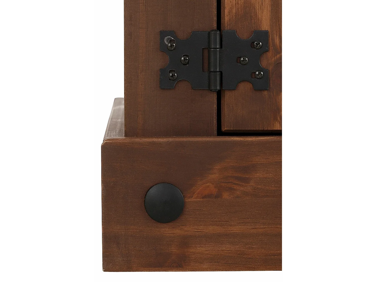 Mexico|Meuble avec 2 portes en pin marron