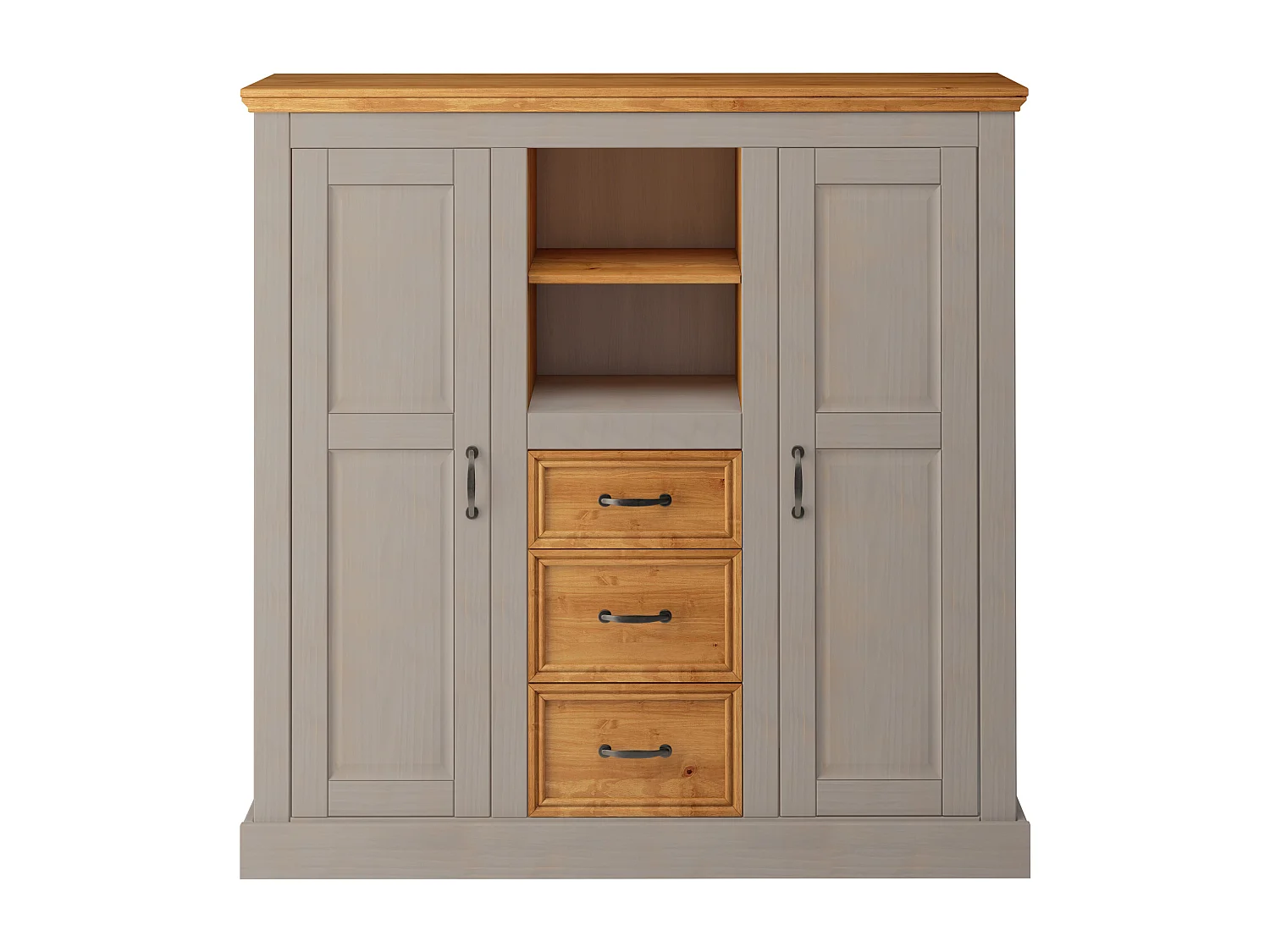 Selma Highboard 2 deuren 3 lades grijs