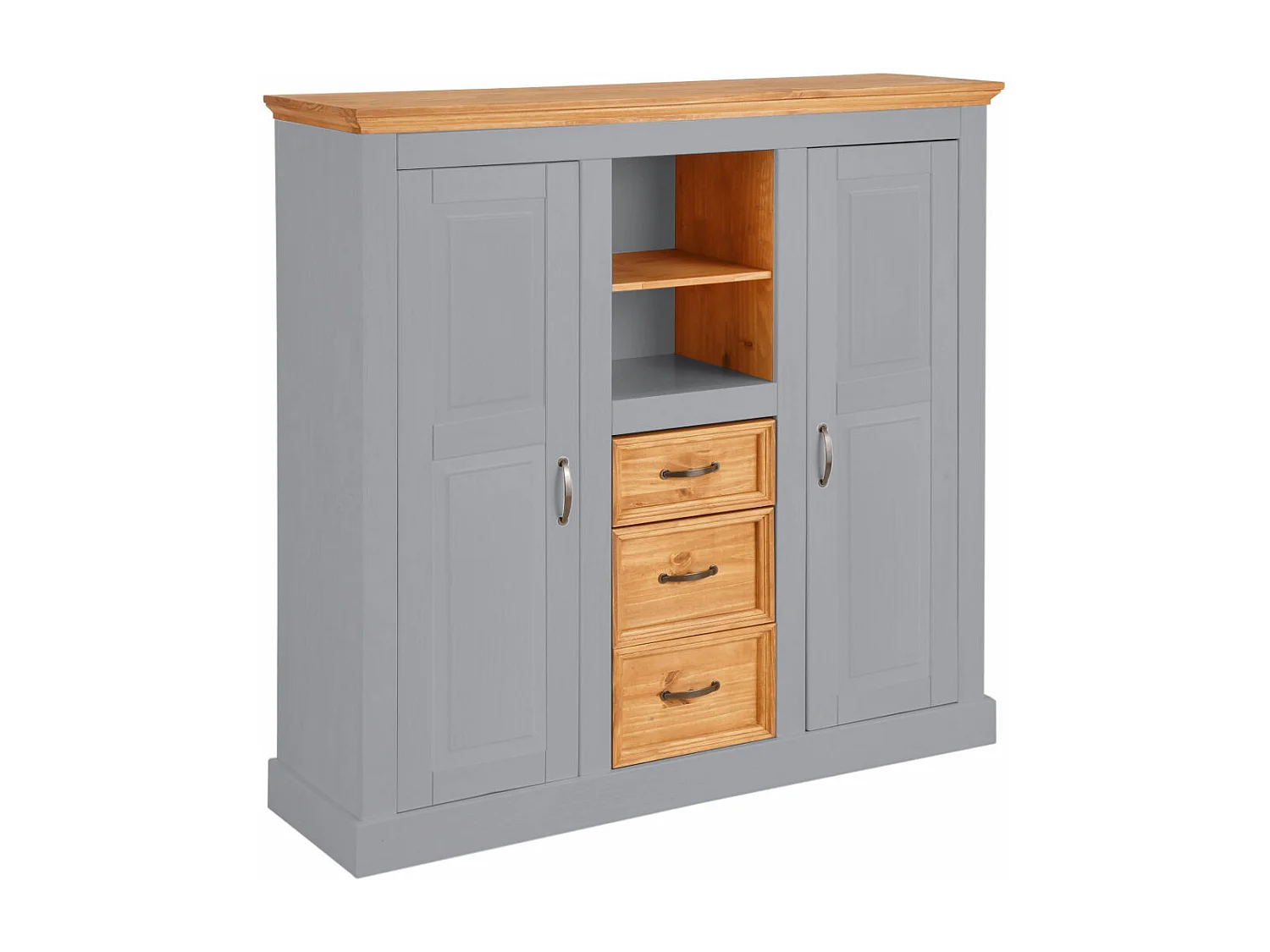 Selma Highboard 2 deuren 3 lades grijs