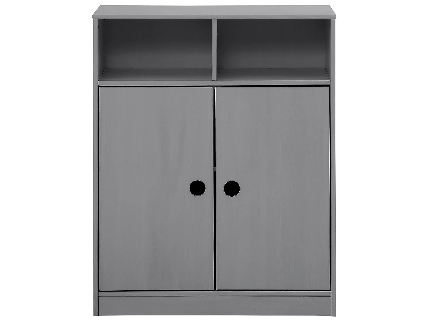 Armario con 2 Puertas Gris