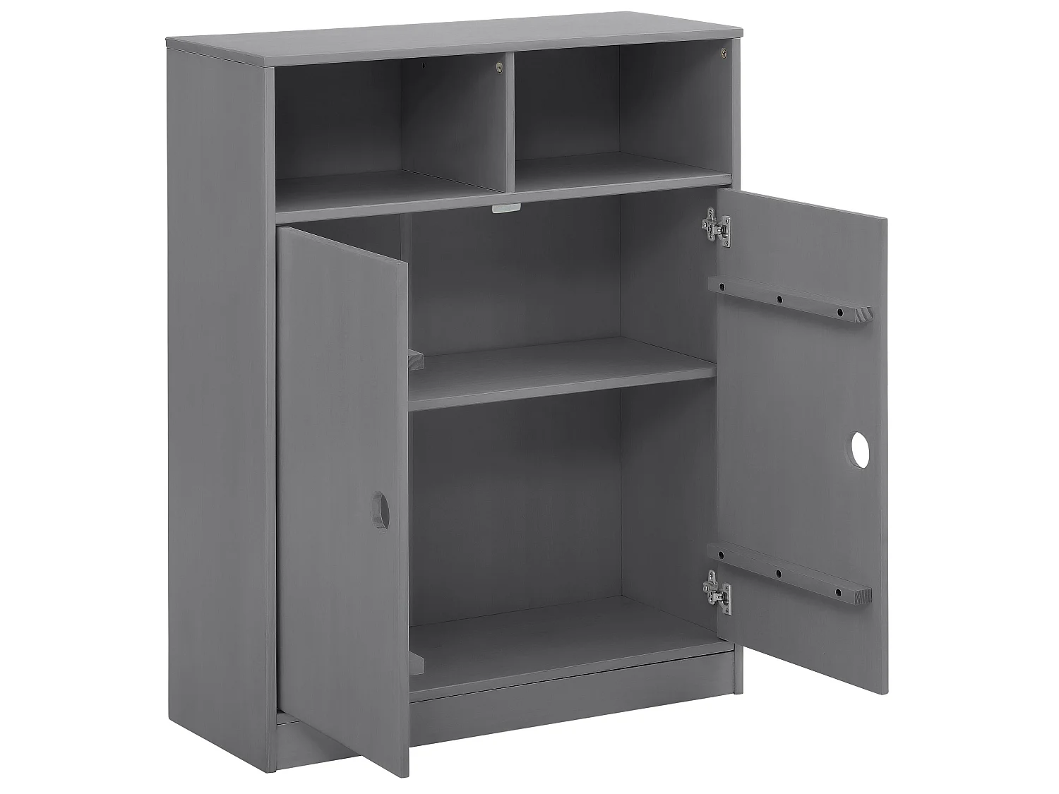 Schrank mit 2 Türen Grau