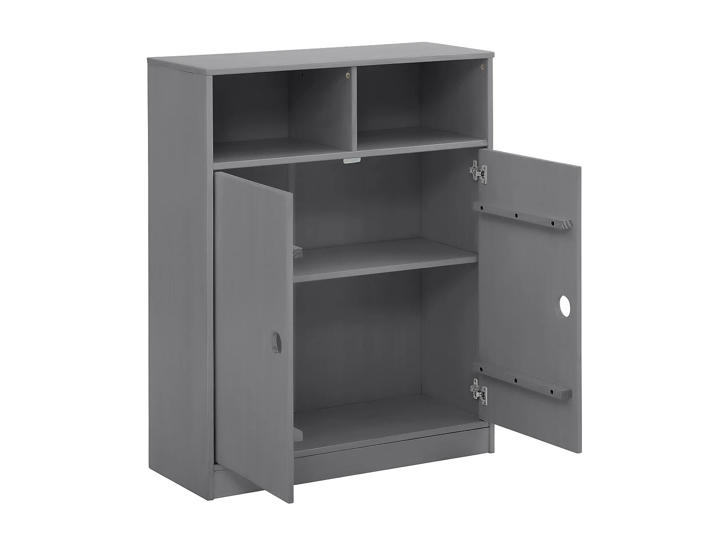 Schrank mit 2 Türen Grau