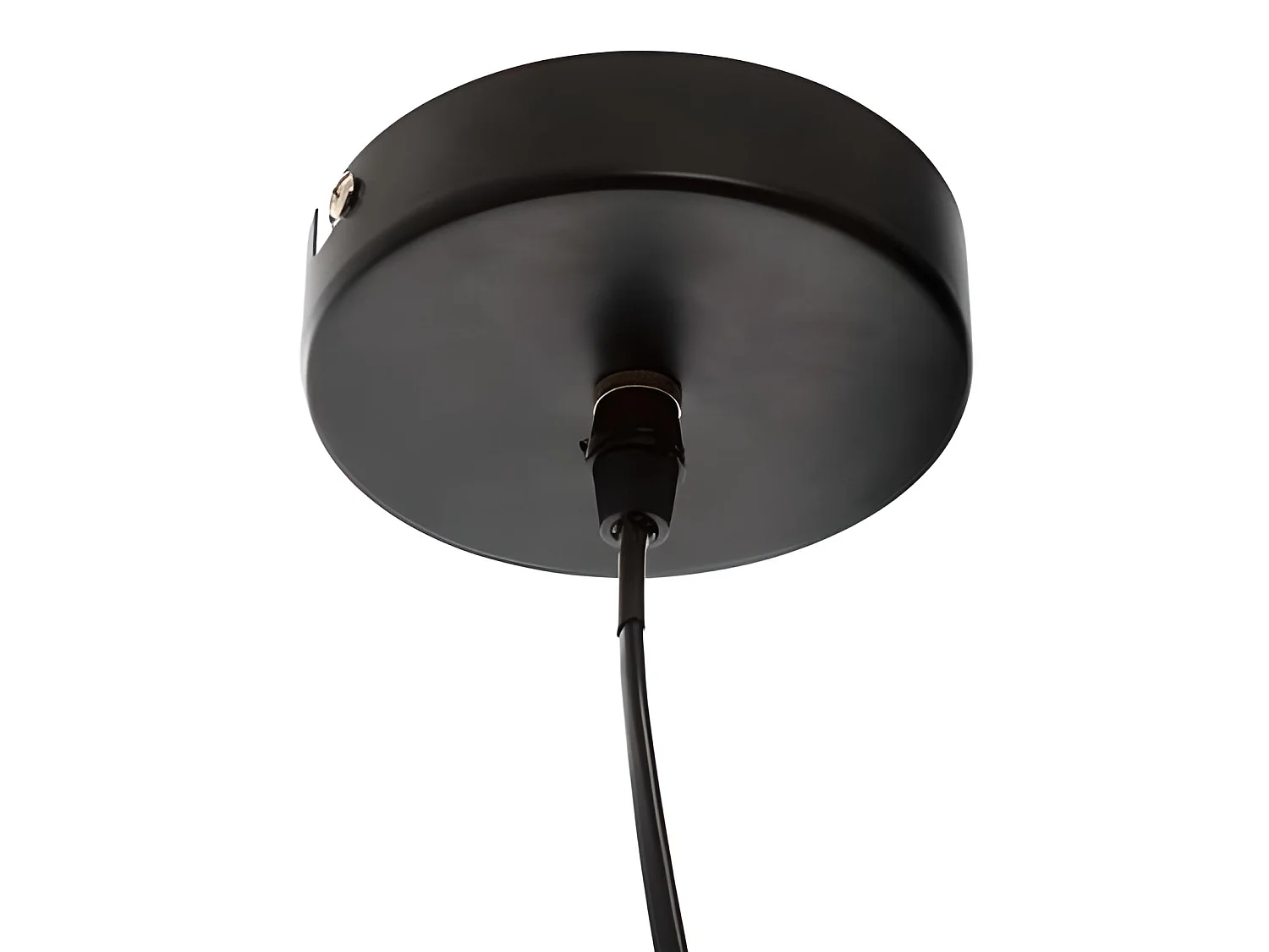 Lampe suspendue, suspension luminaire en métal noir - Diamètre 44 cm