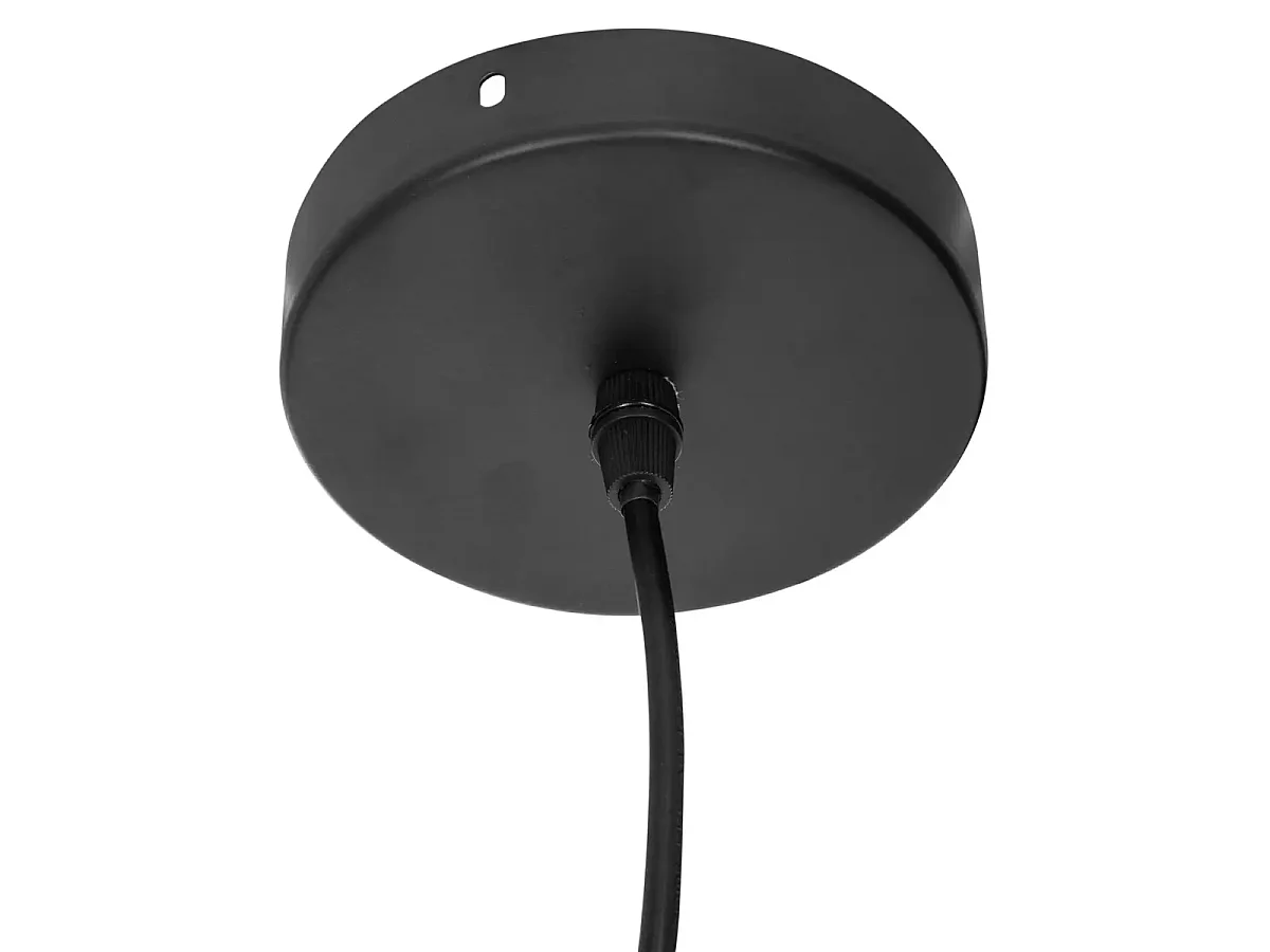 Lampe suspendue, suspension luminaire en métal noir - Diamètre 33 x Hauteur 23 cm