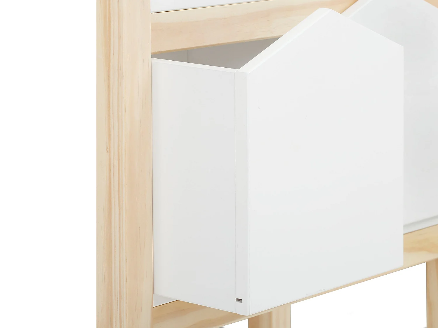 Square Line Boekenkast 2 Manden Wit Natuur