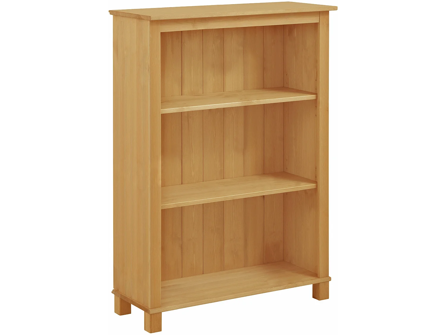 Pivo|Bibliothèque avec 2 étagères en pin naturel