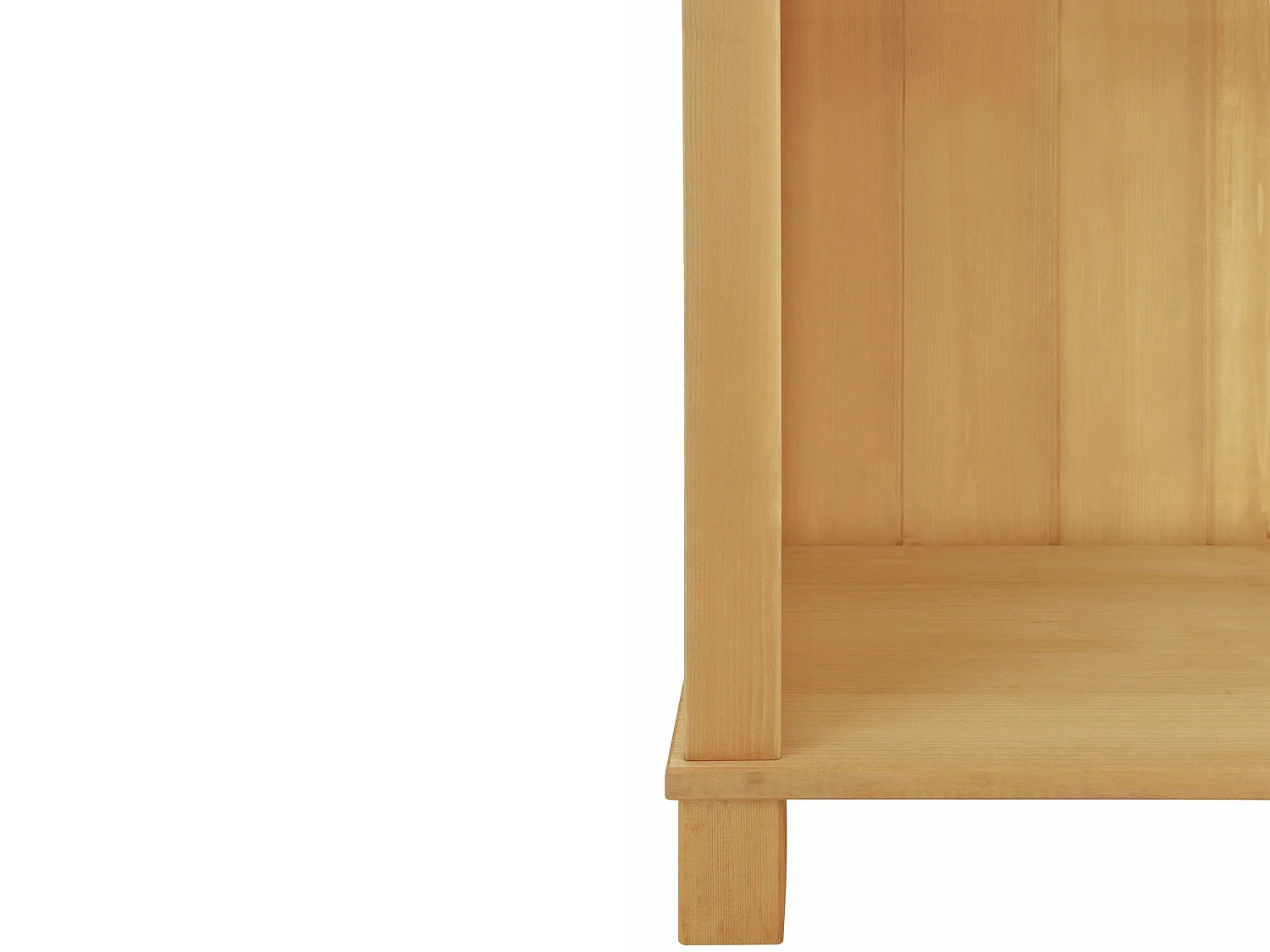 Pivo|Bibliothèque avec 2 étagères en pin naturel