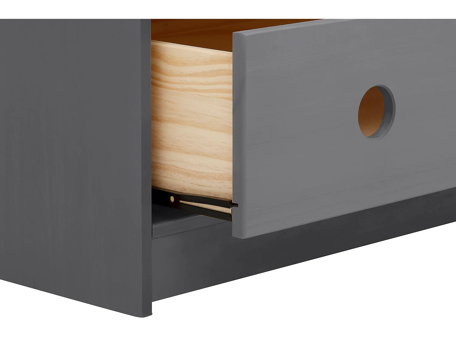 Alpi Librería con techo 1 Puerta Gris