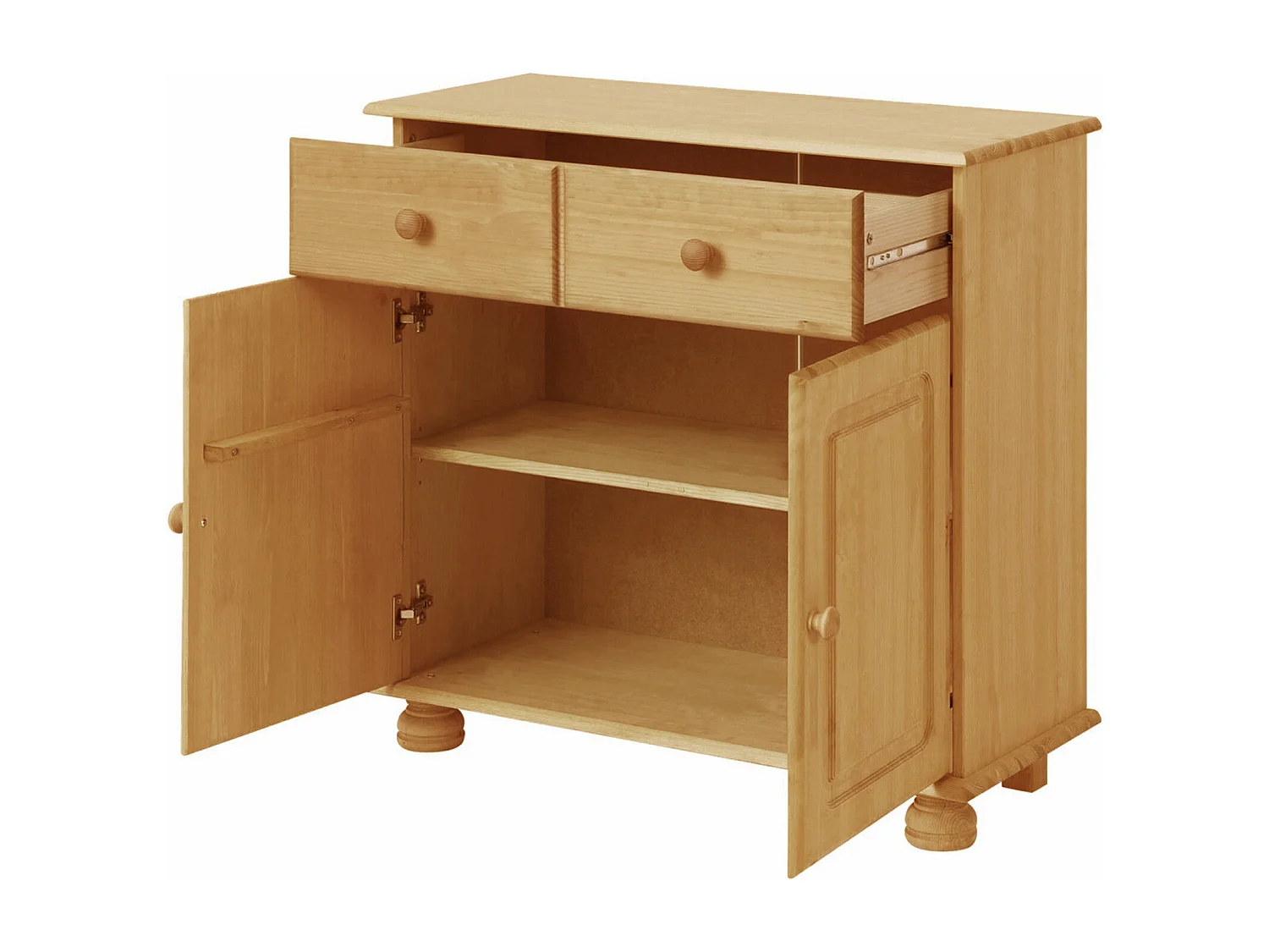 Mette|Buffet avec 2 portes et 1 tiroir en pin