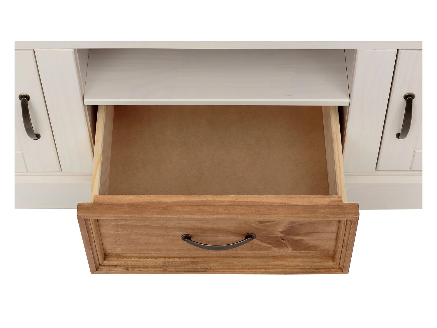 Selma|Planche basse 160 cm Blanc