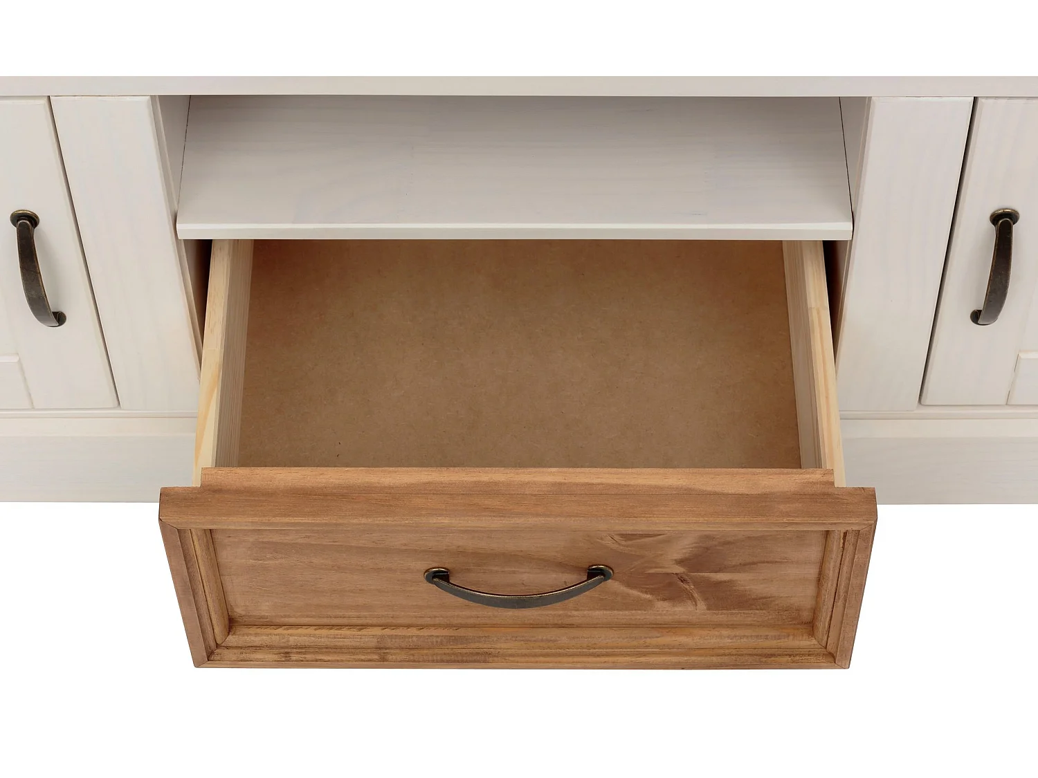 Selma|Planche basse 160 cm Blanc