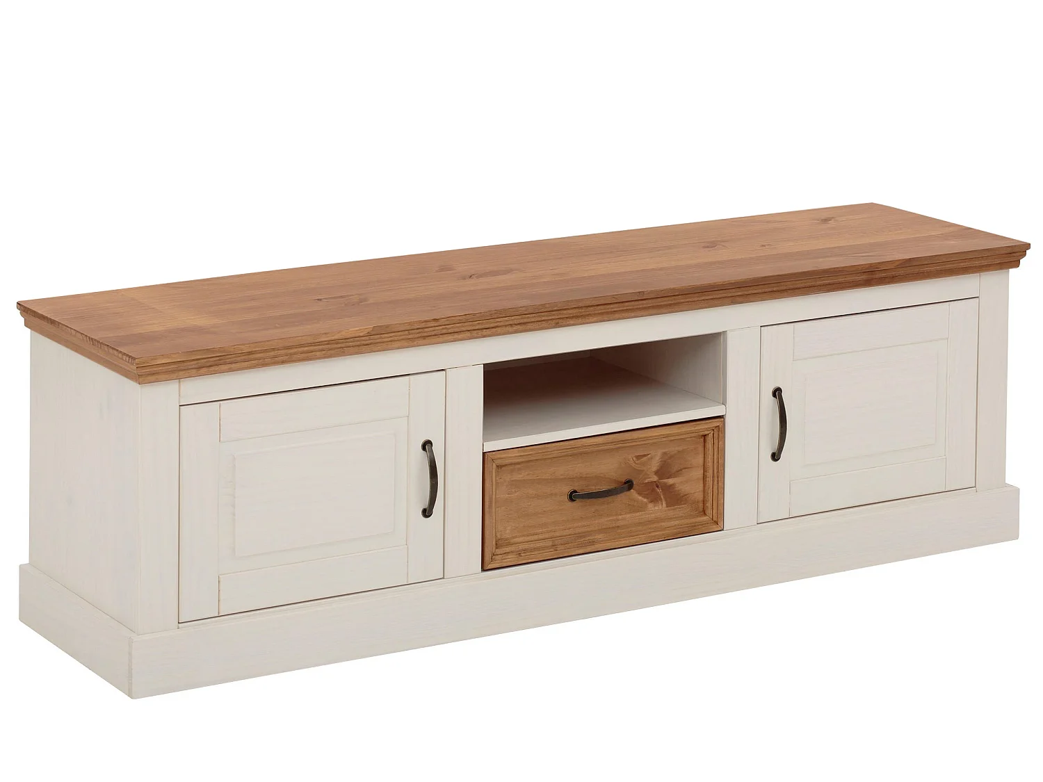 Selma|Planche basse 160 cm Blanc