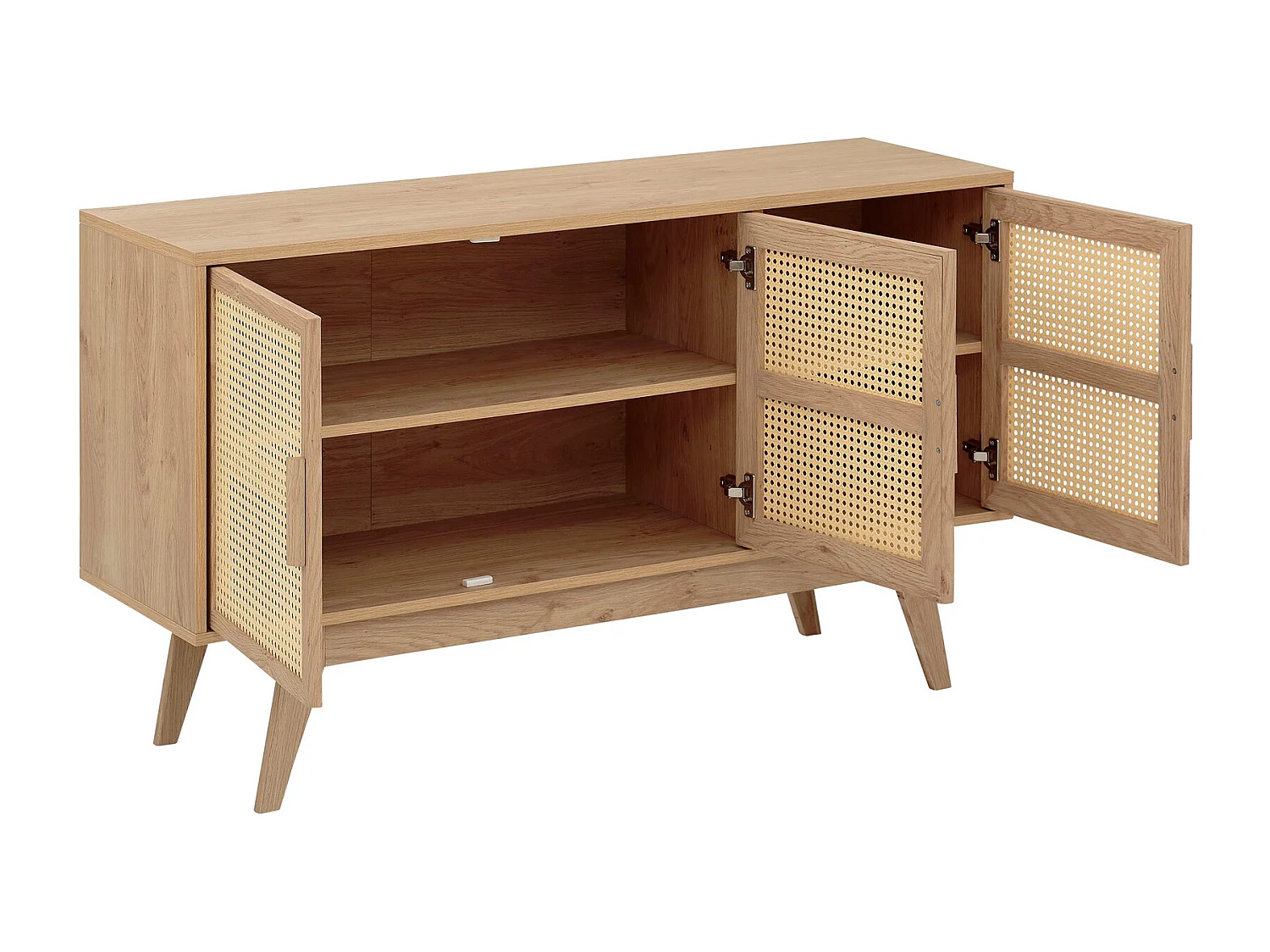 Bridget|Buffet à 3 portes effet chêne