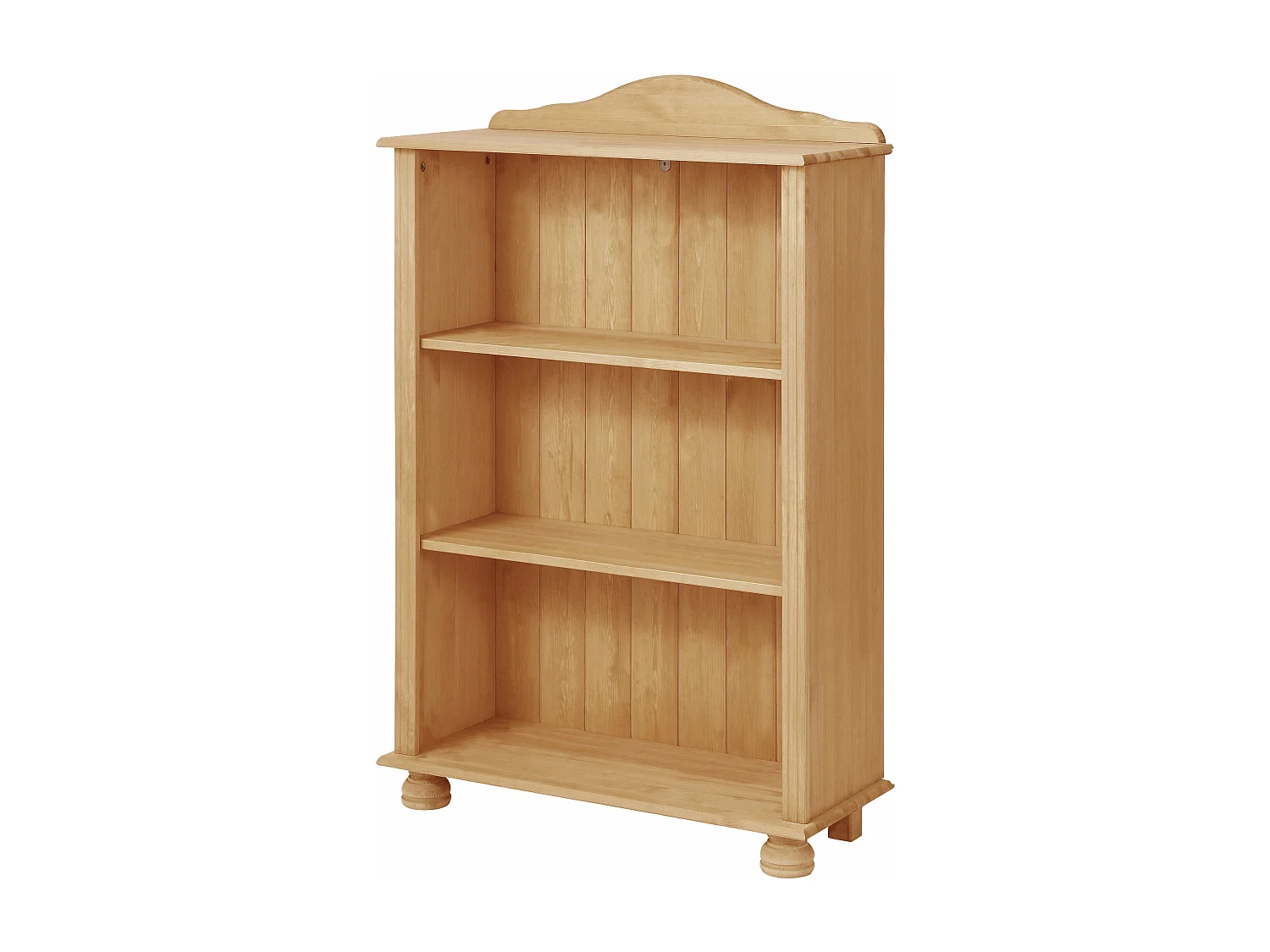 Mette|Bibliothèque basse en pin