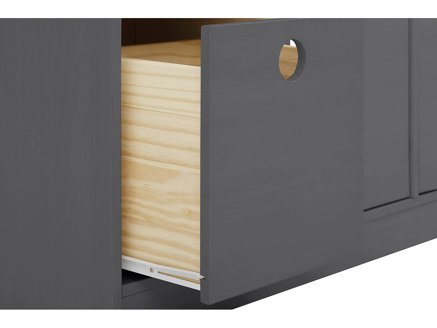 Libreria a 4 cassetti grigio