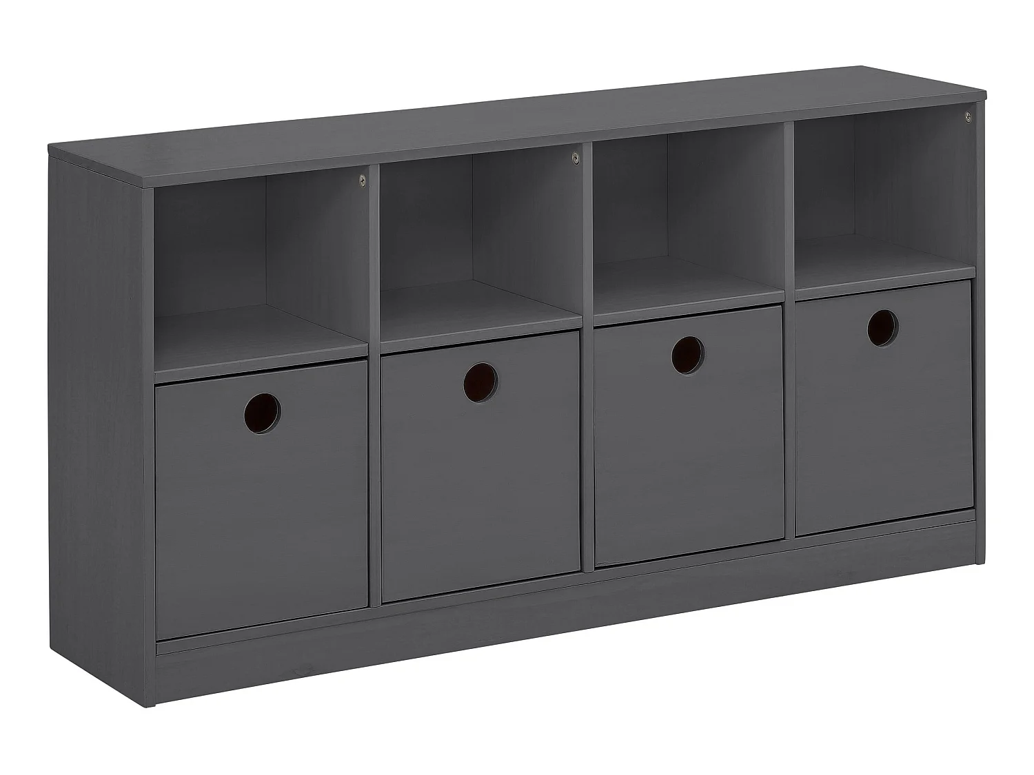 Alpi | Bibliothèque à 4 tiroirs Gris