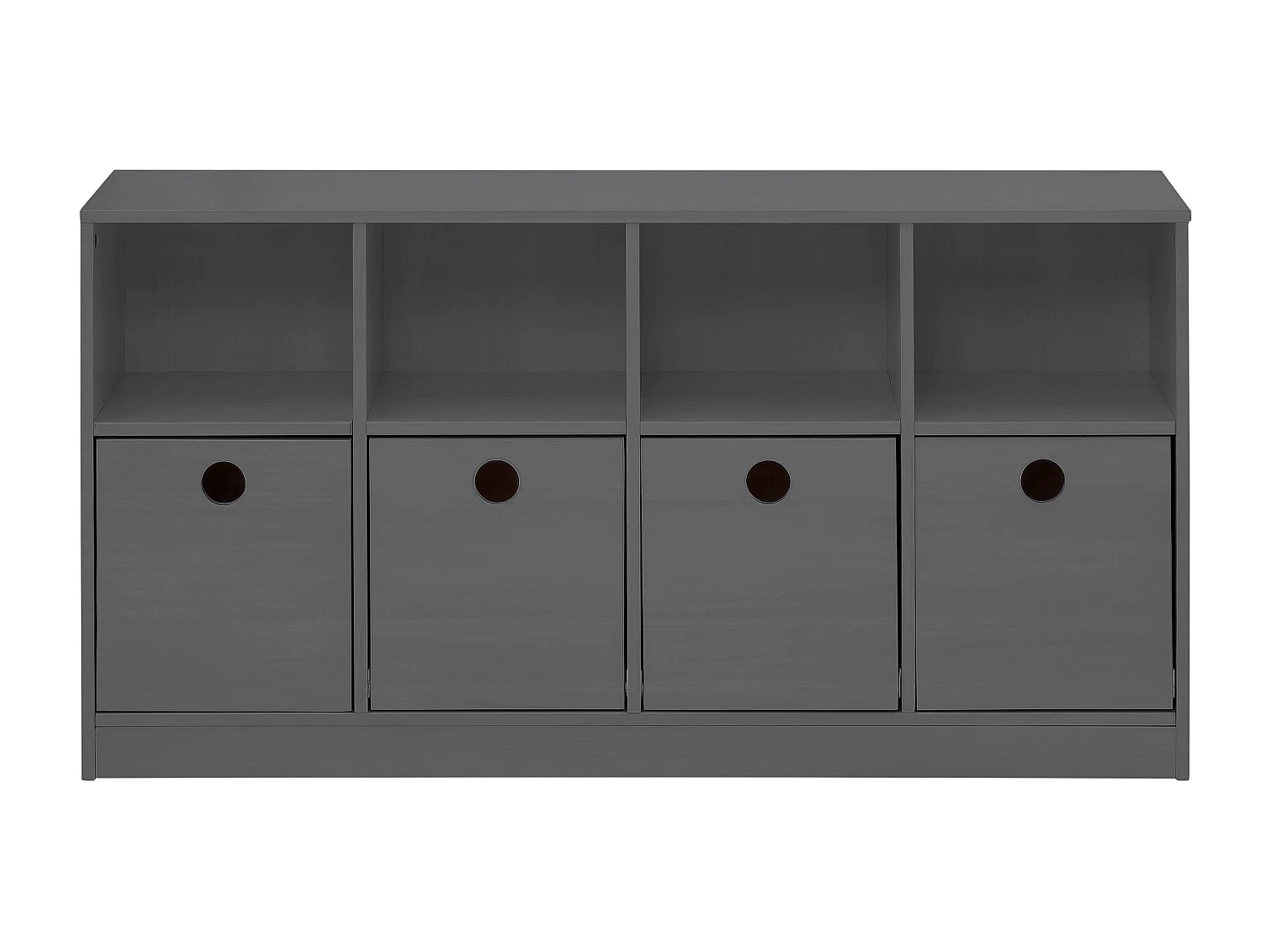 Alpi | Bibliothèque à 4 tiroirs Gris