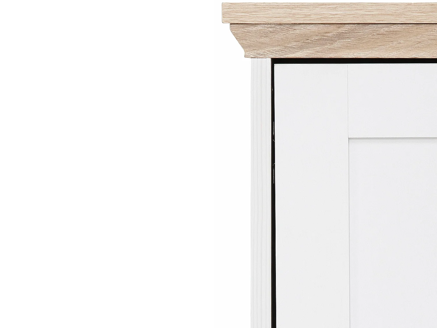 Nanna|Buffet avec 3 portes effet bois blanc