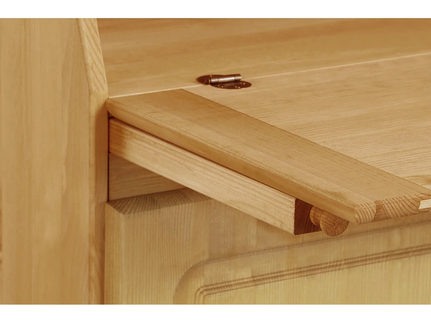 Mette|Secrétaire avec 2 portes en pin nature