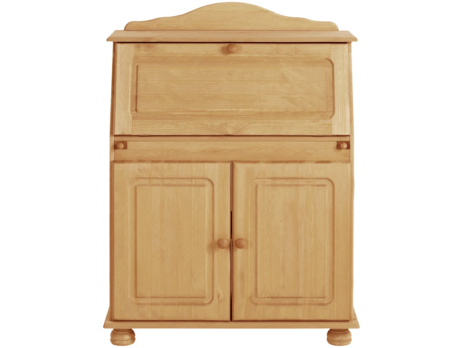 Mette|Secrétaire avec 2 portes en pin nature