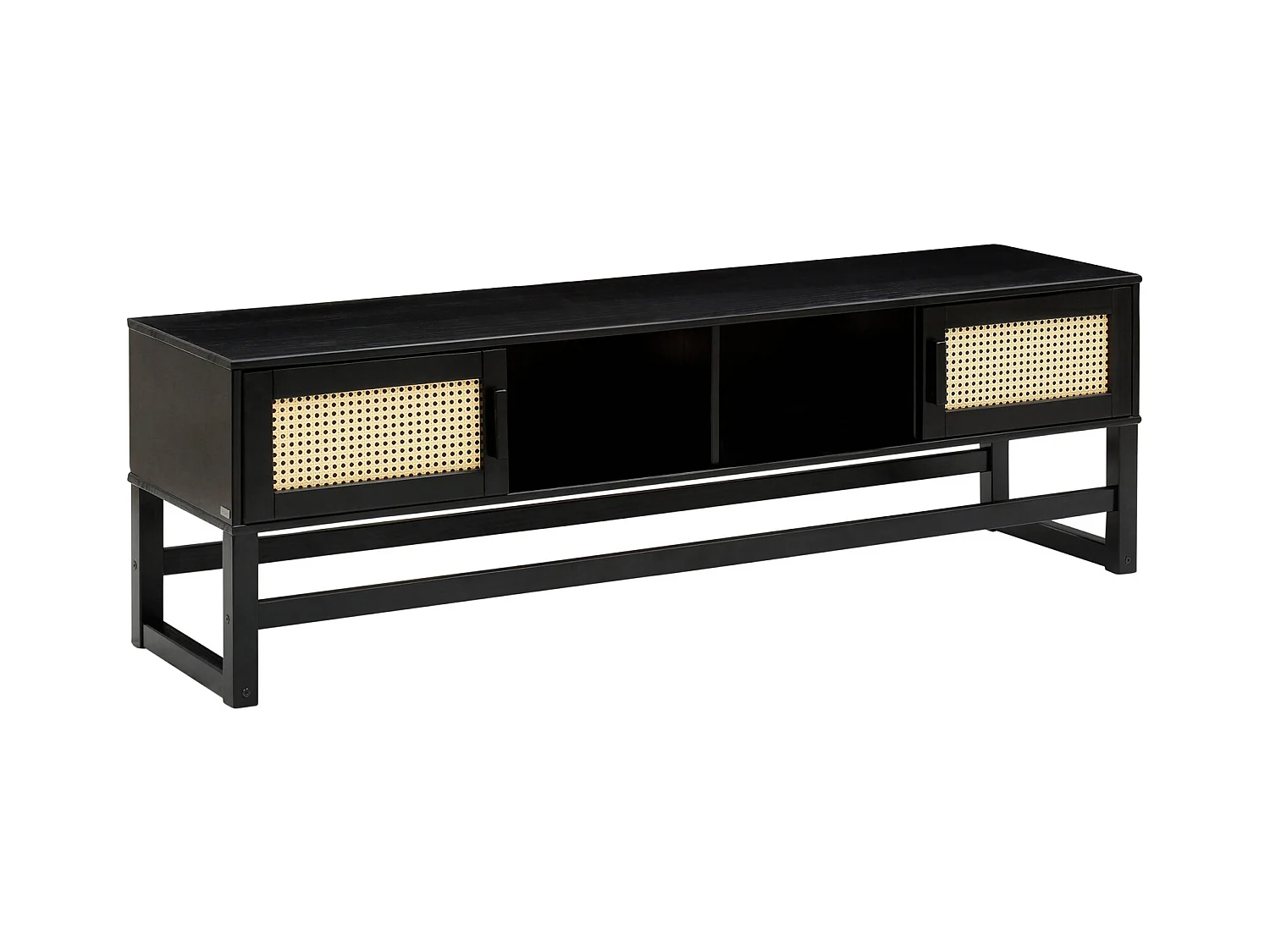 Jolene|Buffet bas 2 portes en pin foncé