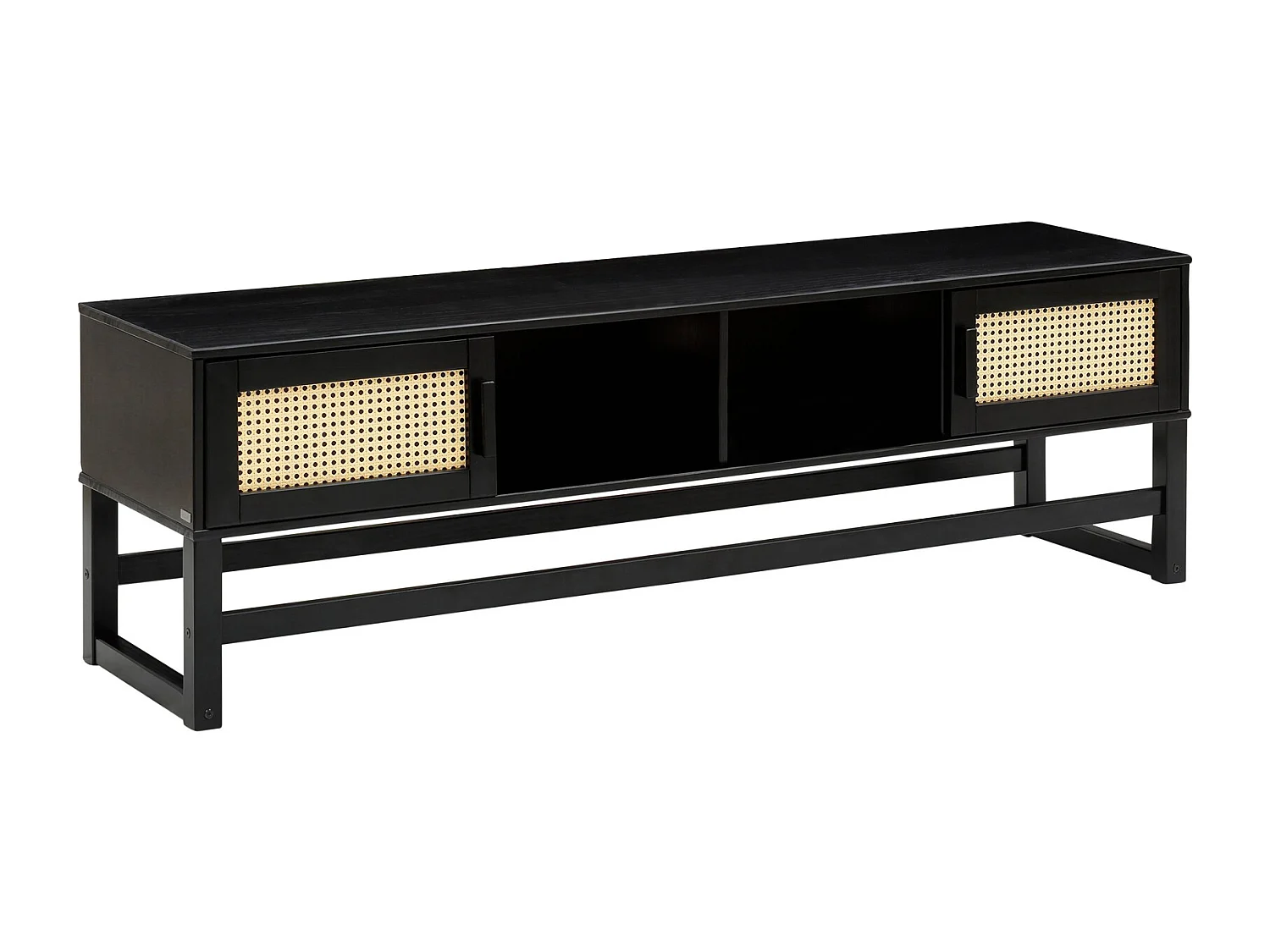 Jolene|Buffet bas 2 portes en pin foncé