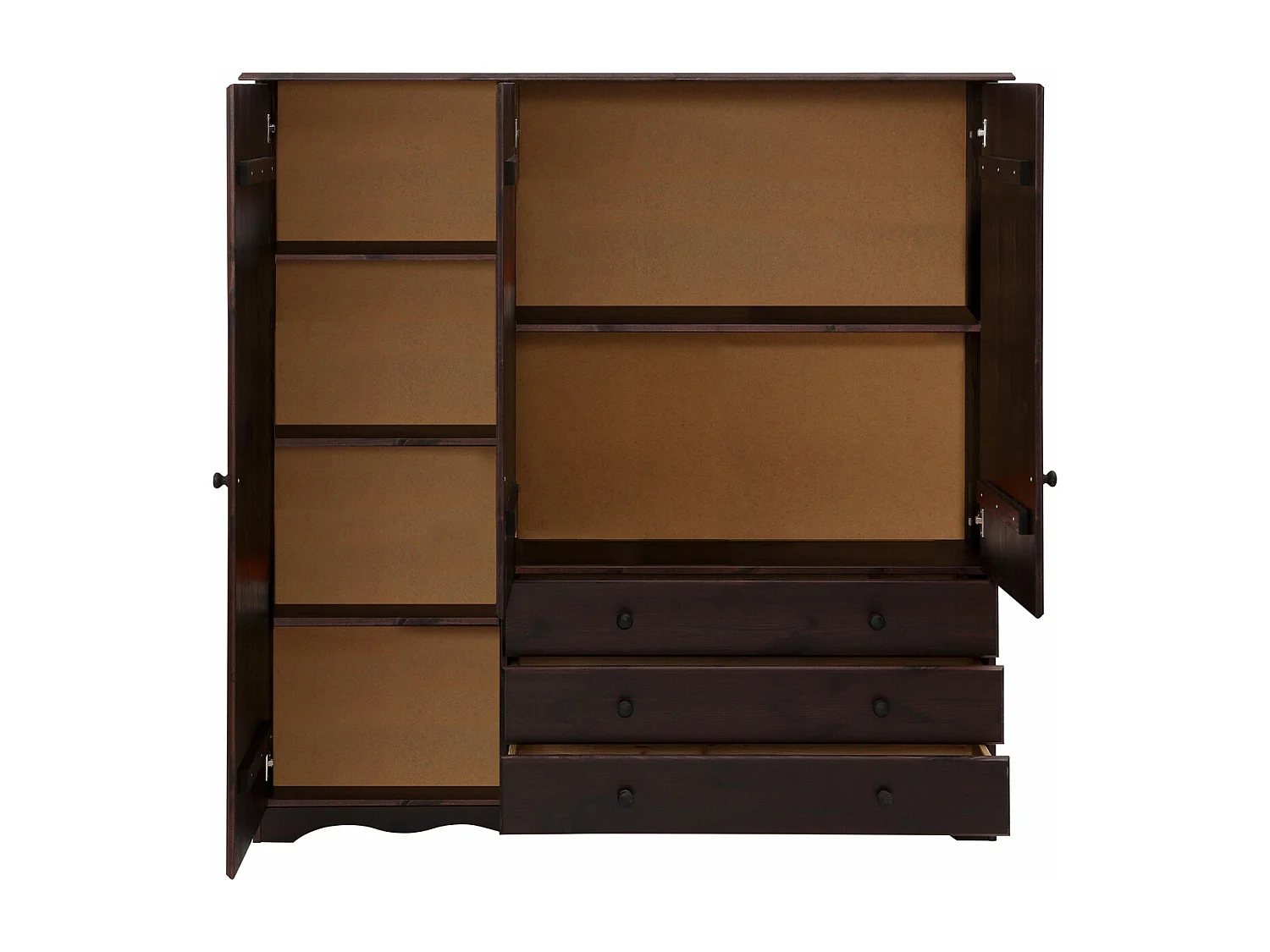 Minik Linnenkast 3 Deuren 3 Laden Havana