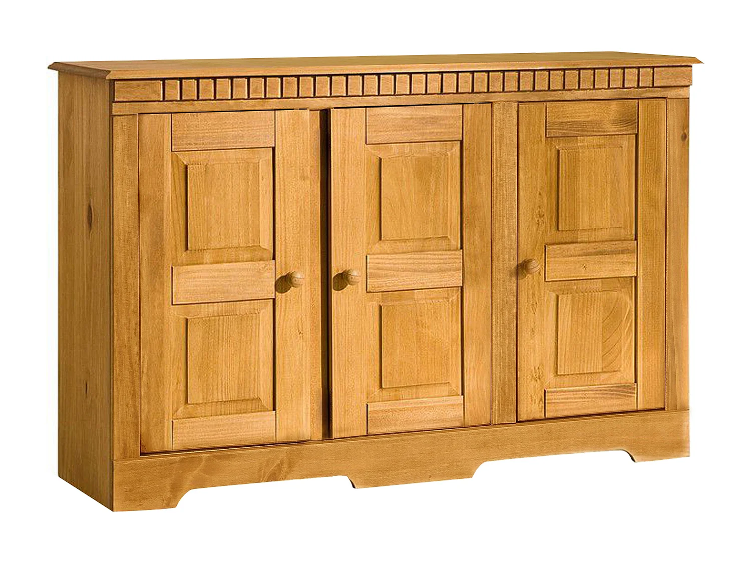 Lisa | Credenza a tre ante in legno di pino massiccio