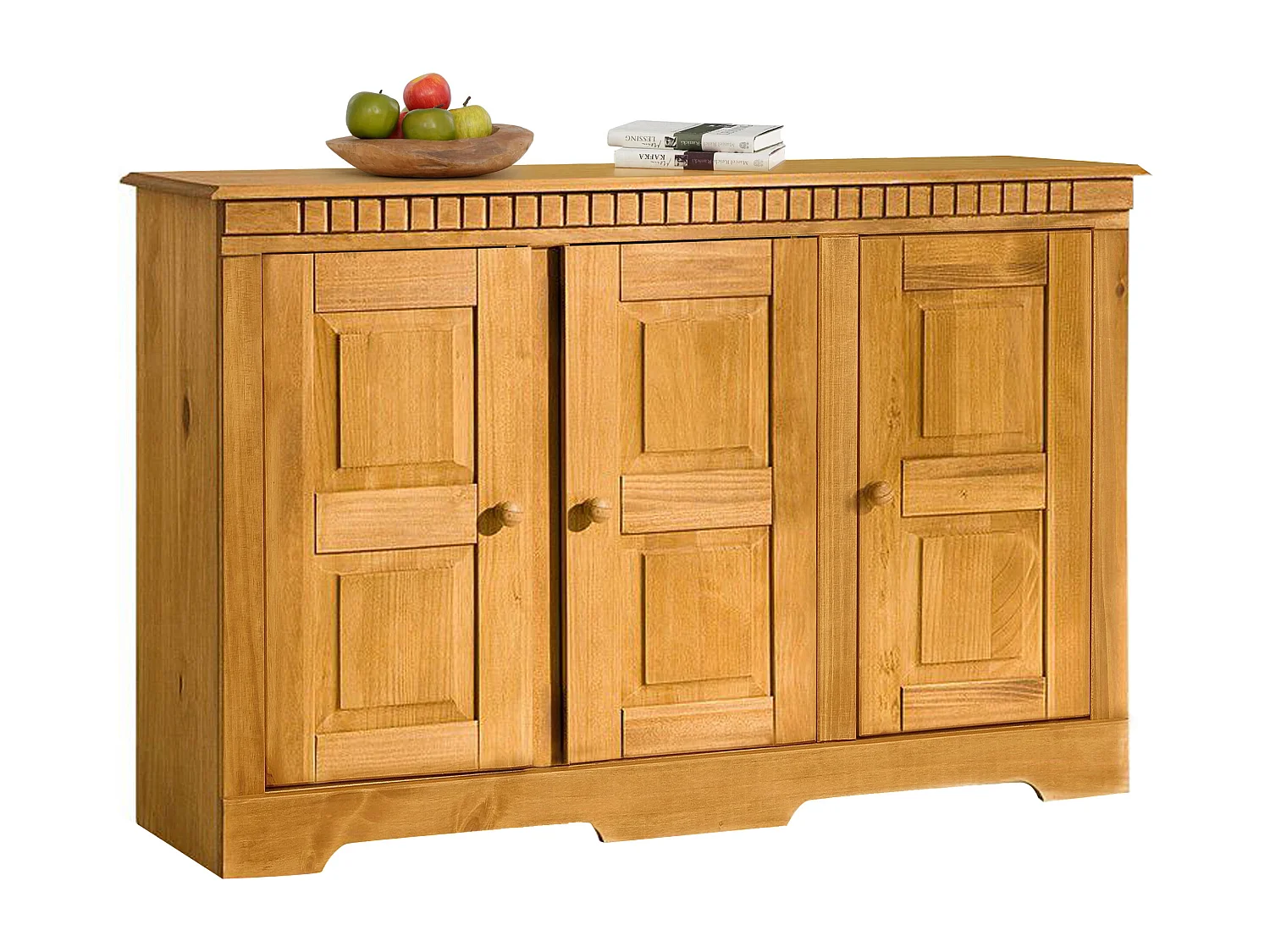 Lisa | Credenza a tre ante in legno di pino massiccio