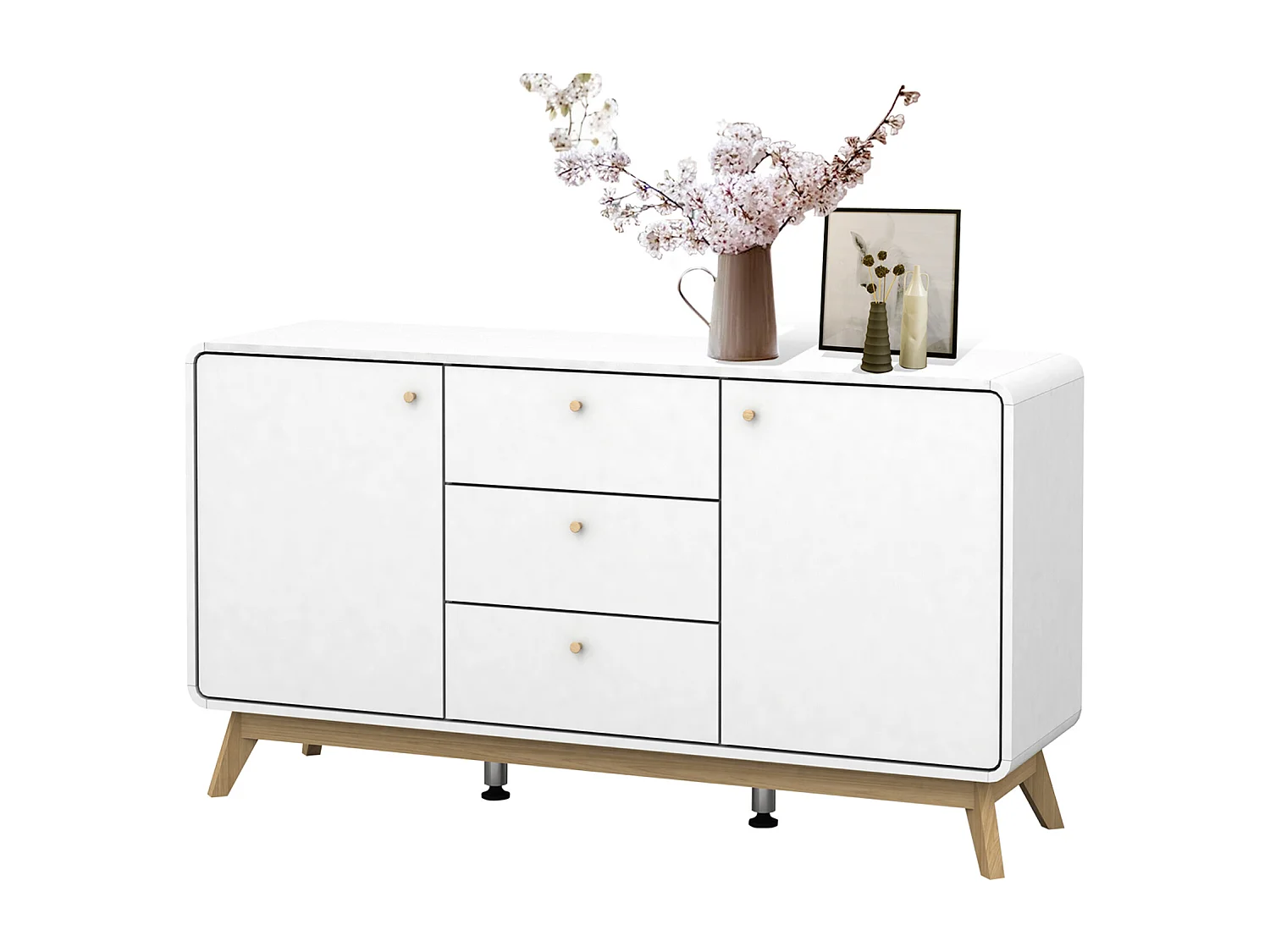 Aparador en MDF blanco