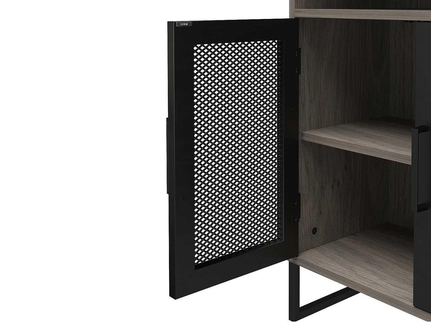 Gabinete de almacenamiento Purdue. Roble gris