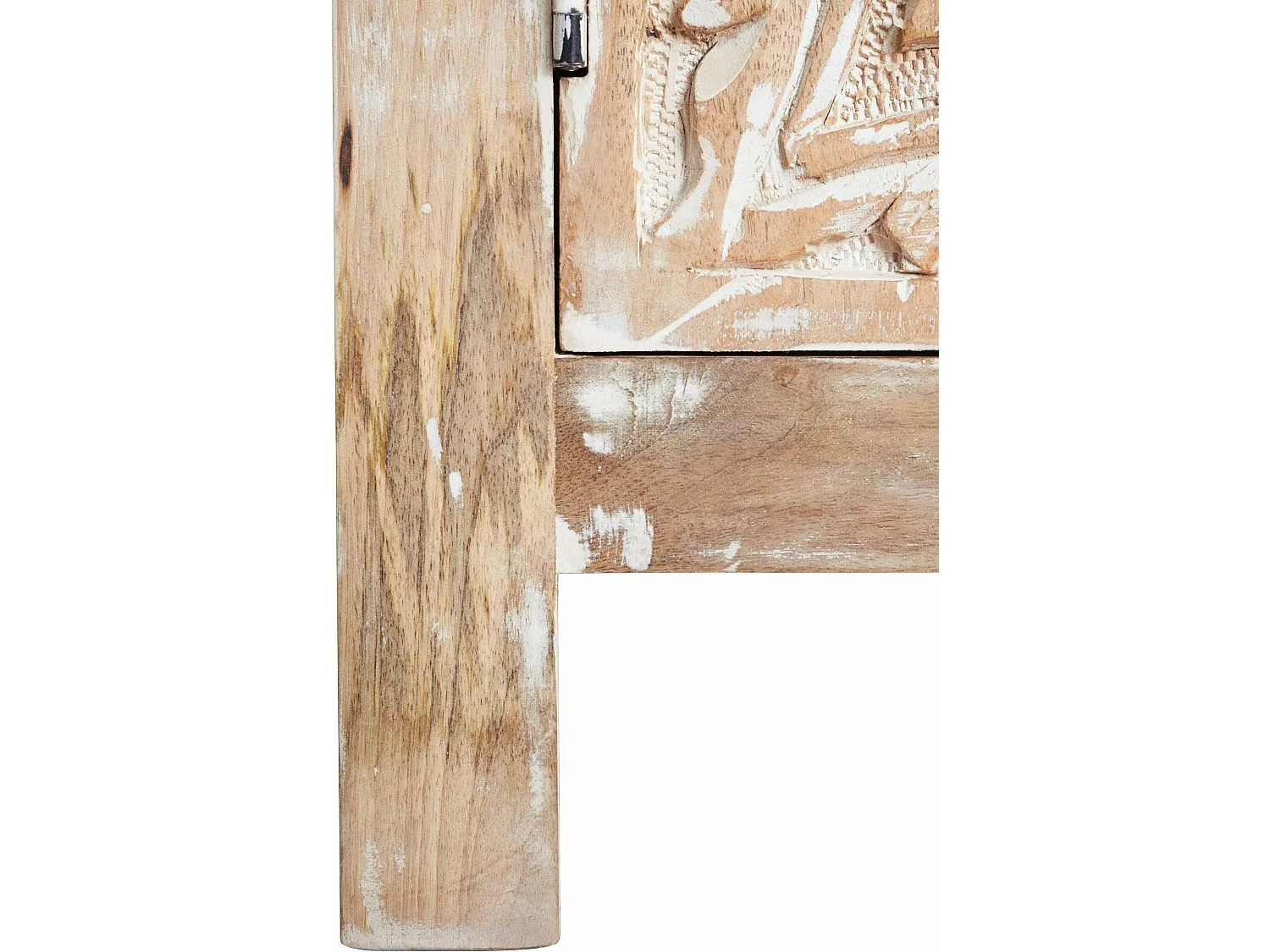 Prem | Armoire en bois de manguier à 2 portes, fabriquée à la main