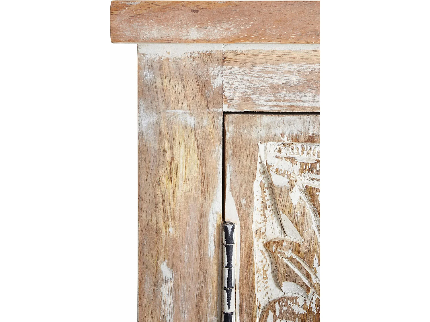 Prem | Armoire en bois de manguier à 2 portes, fabriquée à la main