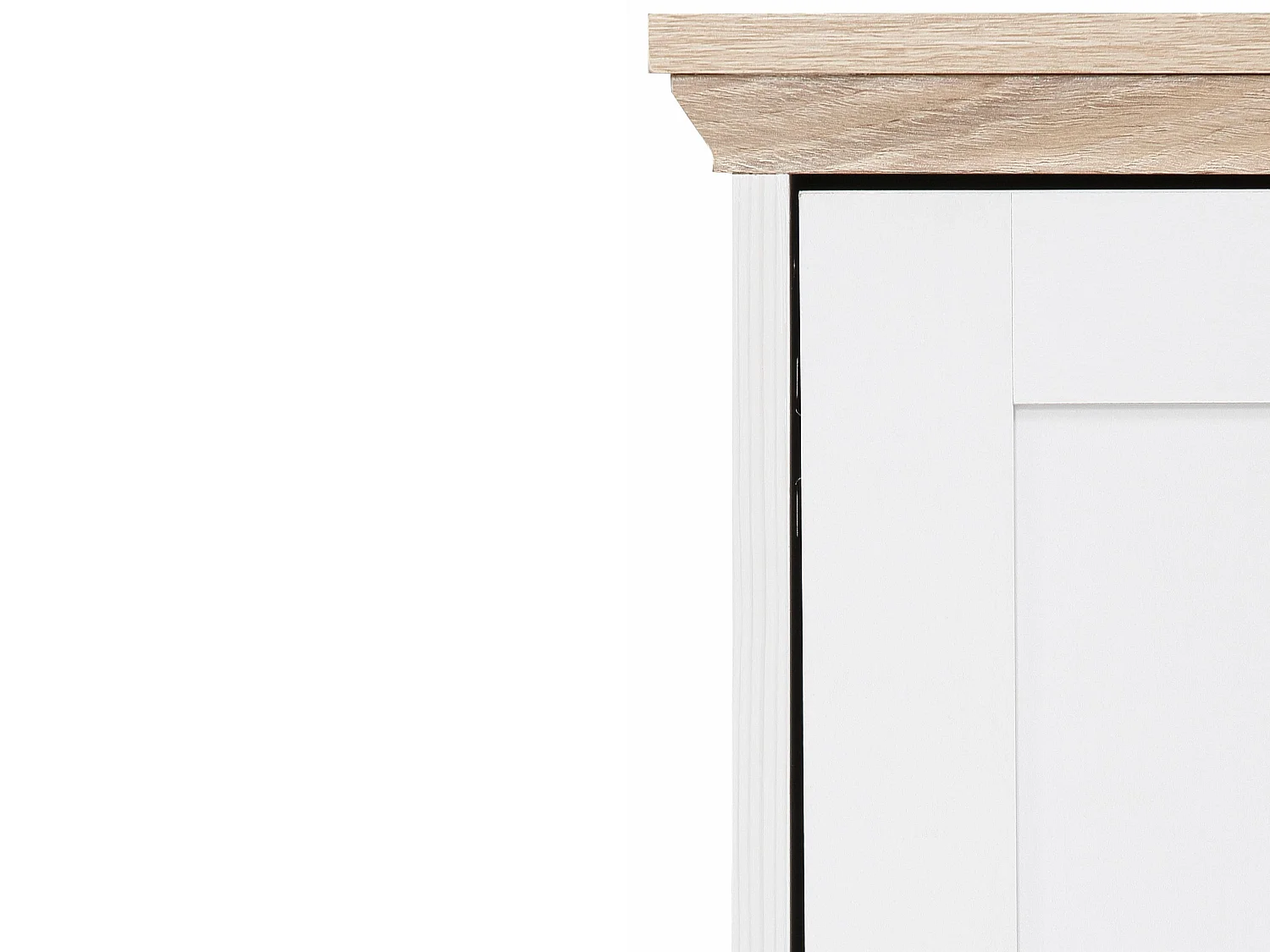 Nanna|Buffet avec 2 portes effet chêne blanc