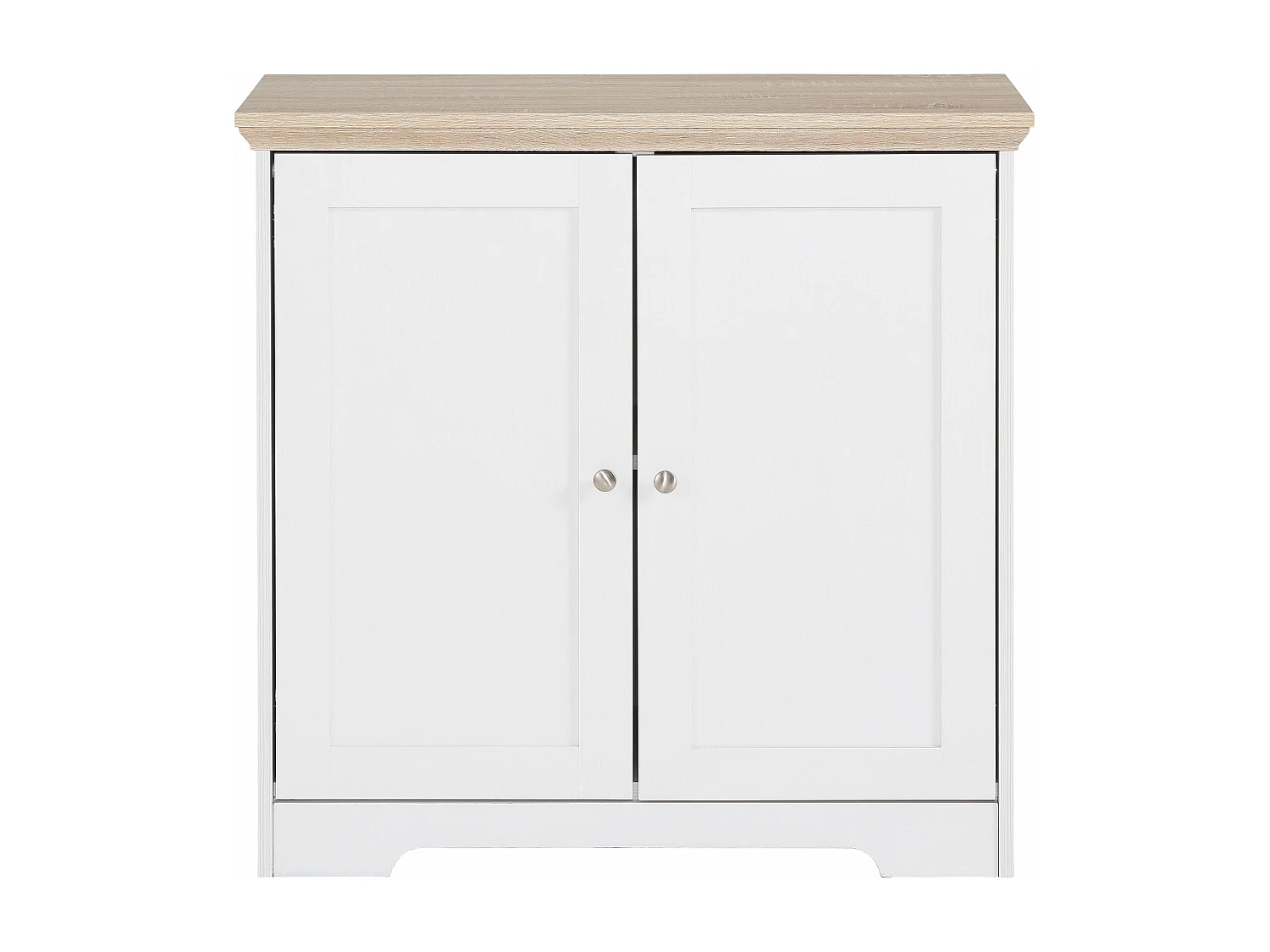 Nanna|Buffet avec 2 portes effet chêne blanc