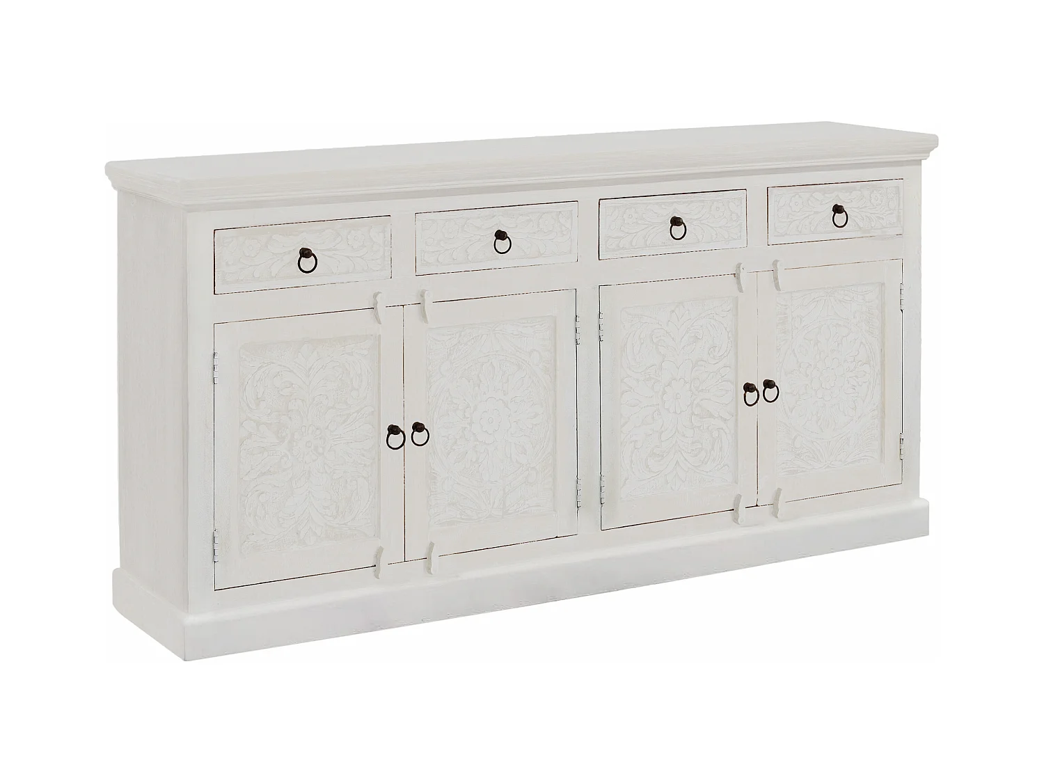 Malati|Armoire avec 4 portes en bois crème