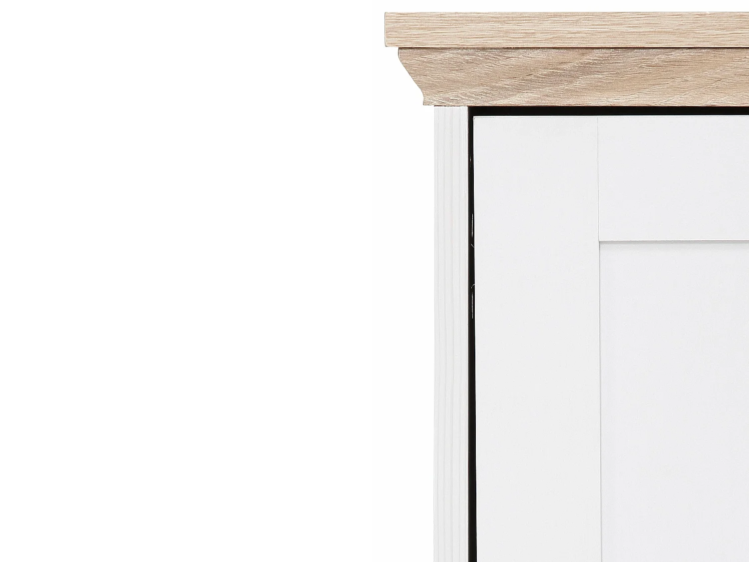 Nanna|Secretaire Chêne Blanc 3 Portes