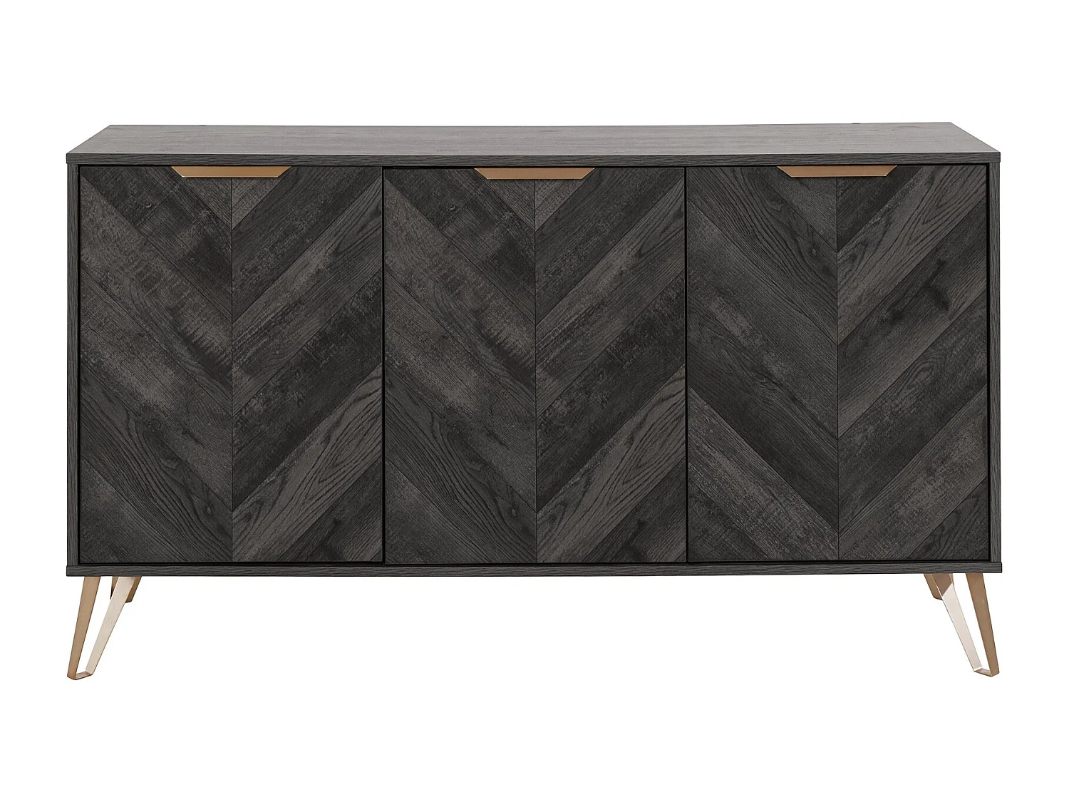 Credenza in legno scuro 3 ante