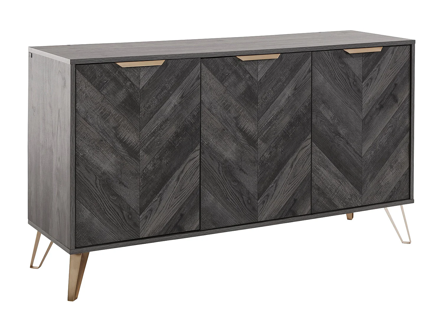 Credenza in legno scuro 3 ante