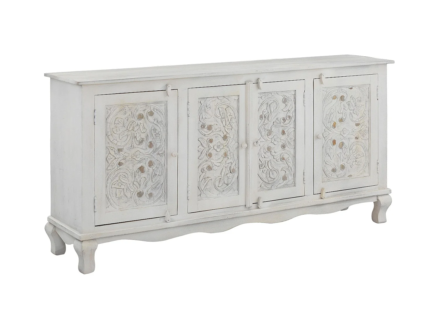 Rajat Dressoir 4 Deuren WitGrijs