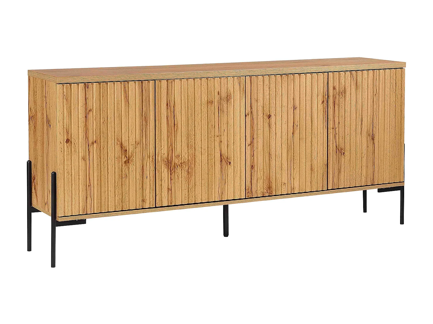 Charlie|Buffet avec 4 portes chêne noir