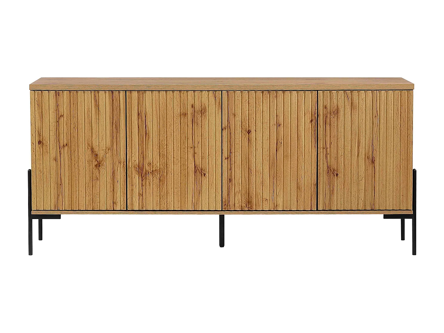 Charlie|Buffet avec 4 portes chêne noir