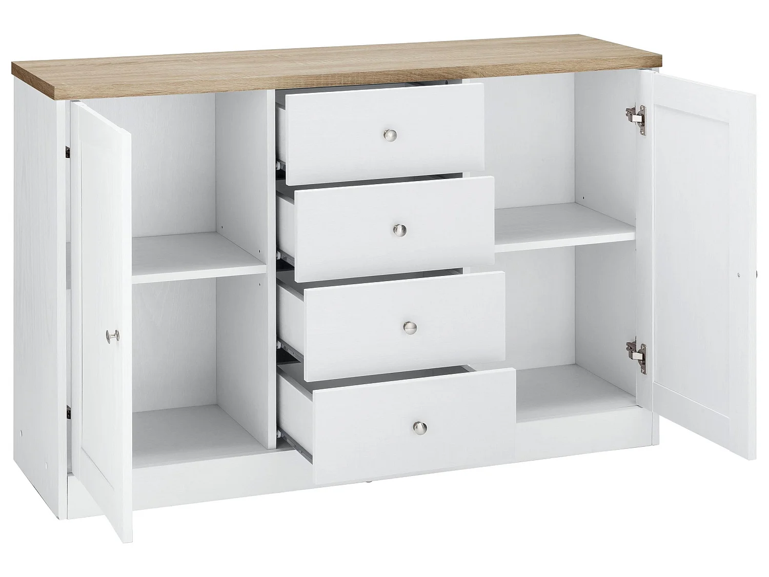 HEIDE Dressoir 2 deuren 4 lades