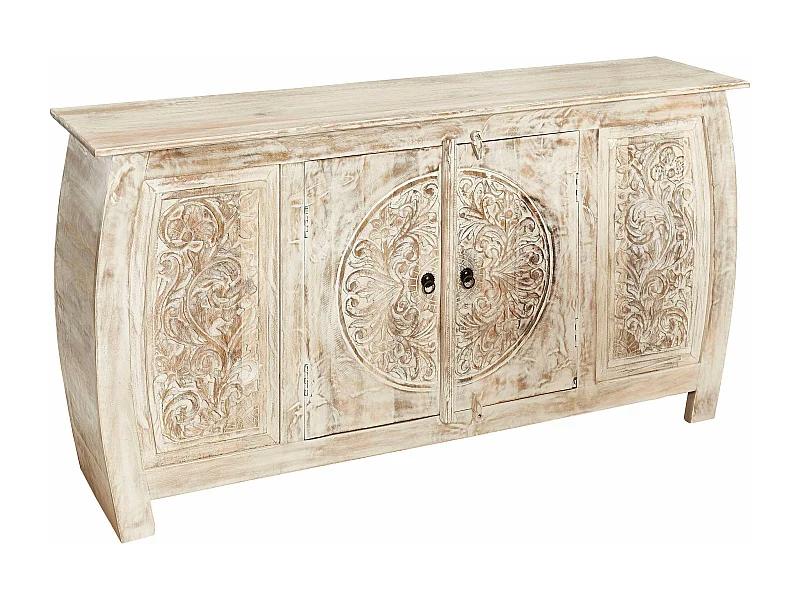 Mahar|Buffet 4 portes Creme White