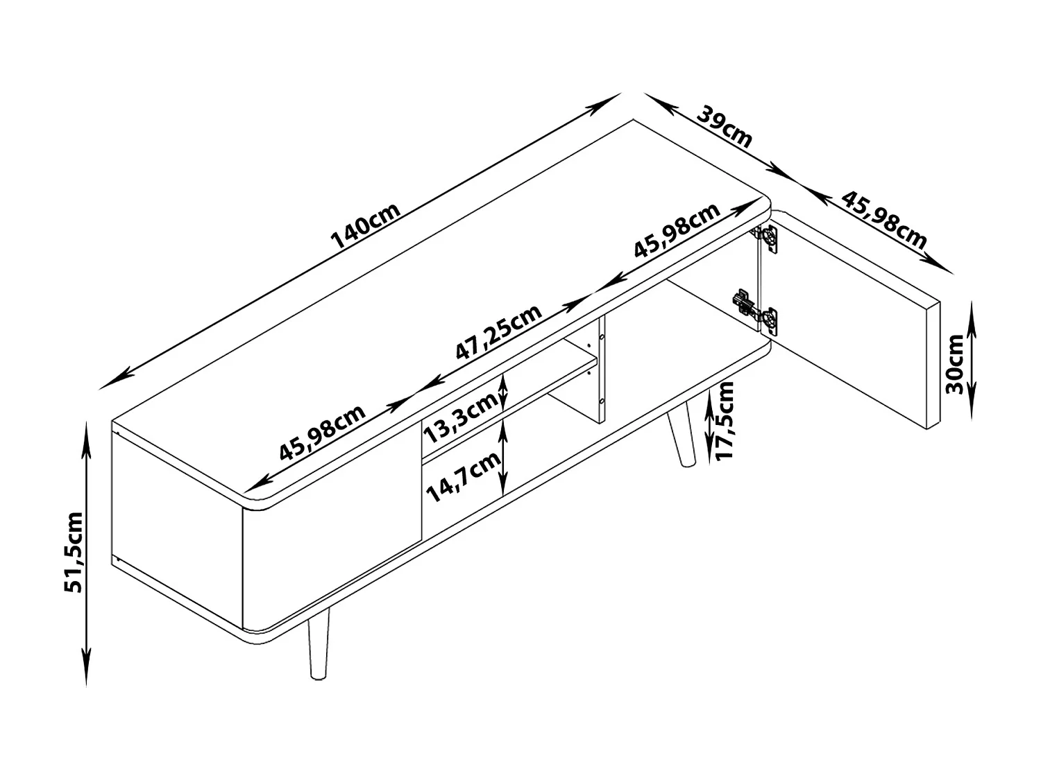 Alandra Lowboard 2 deuren