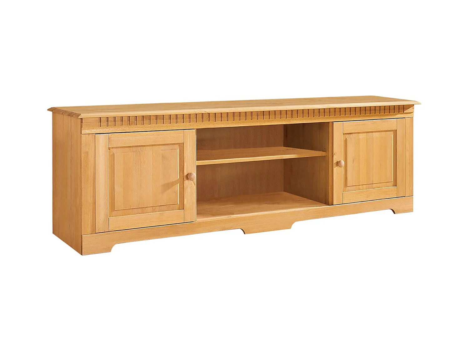 Lisa|Buffet bas 175 cm avec 2 portes en pin teinté
