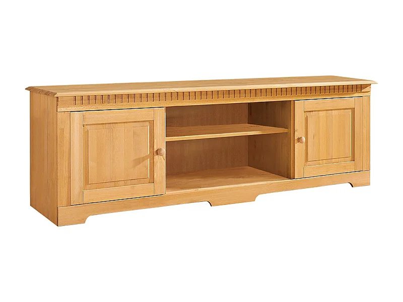 Lisa|Buffet bas 175 cm avec 2 portes en pin teinté