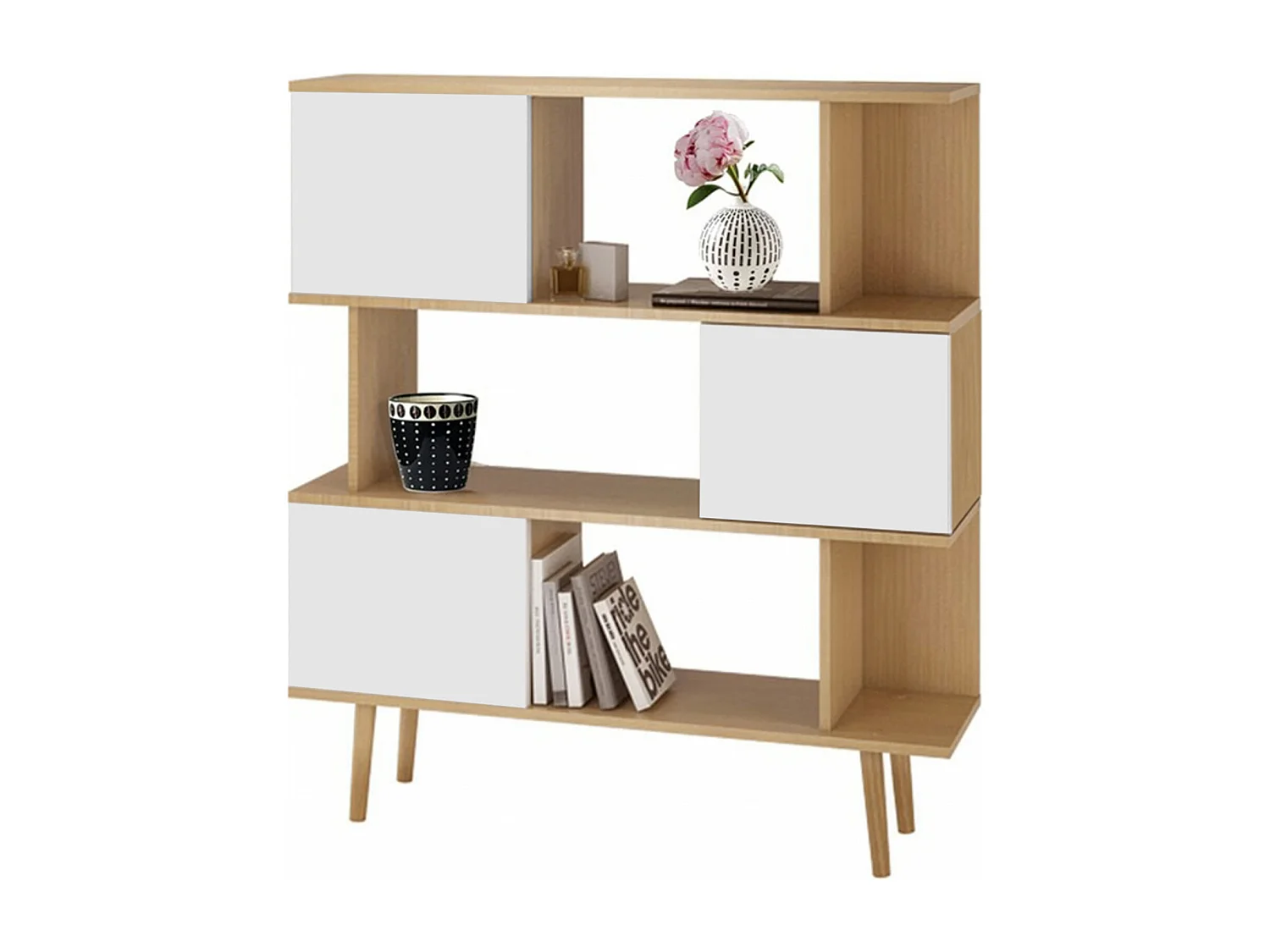 Alandra Boekenplank Eiken Wit Creme