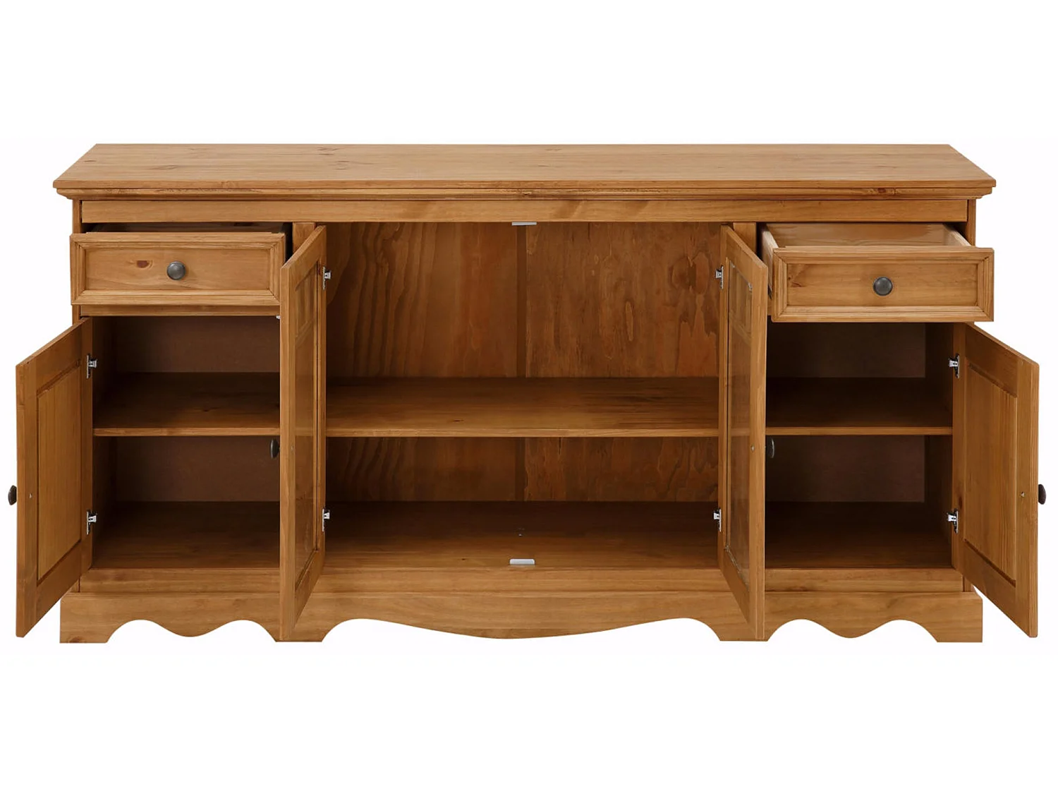 Credenza Melissa 2 Ante Vetro 2 Cassetti 2 Ante