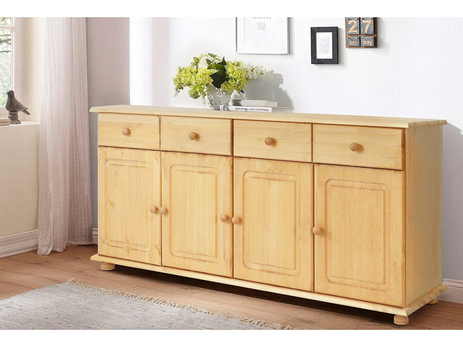 Mette|Bahut avec 4 portes et 4 tiroirs